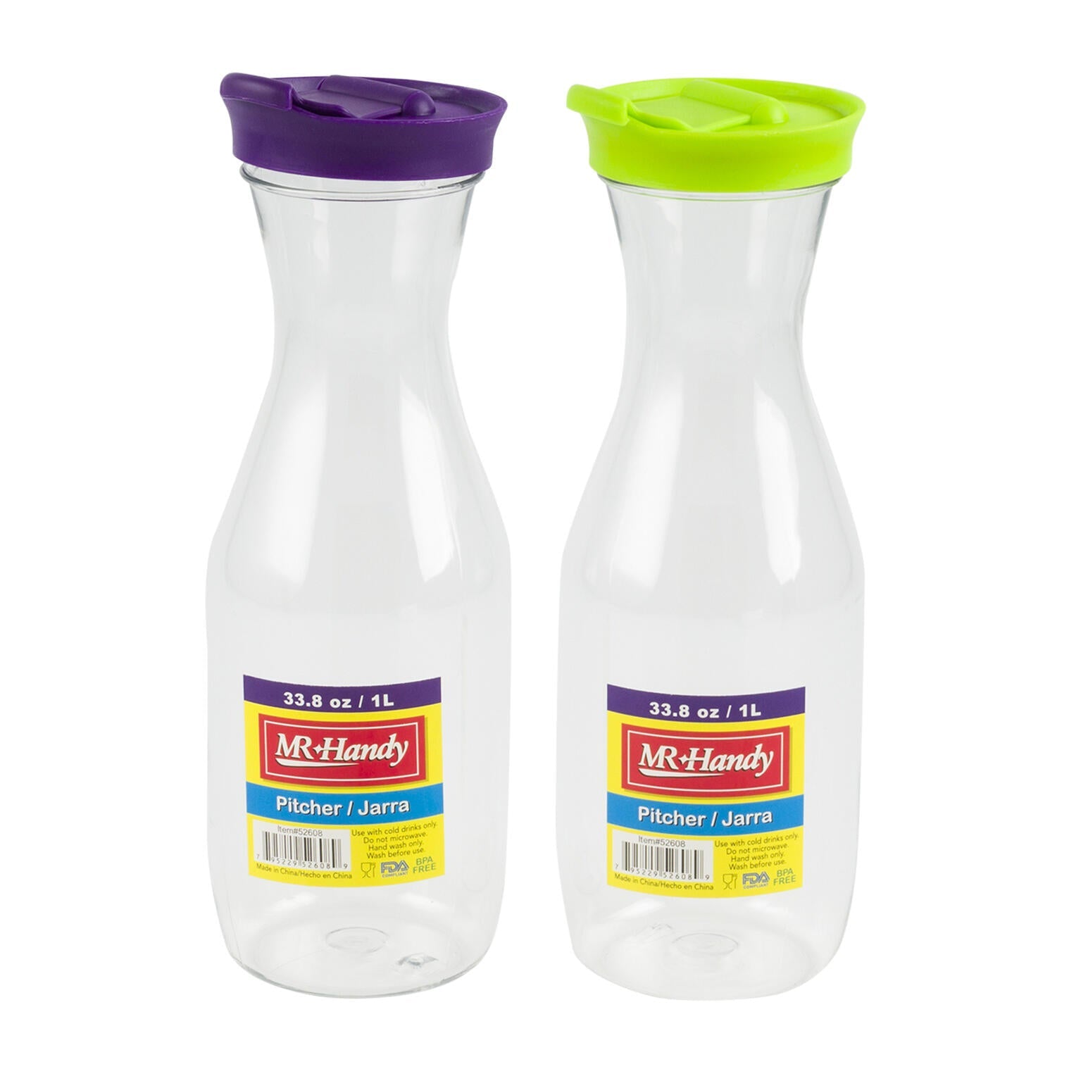 Mr. Handy Pitcher - 1L - 2 Assorted Colors (Pieces=12)