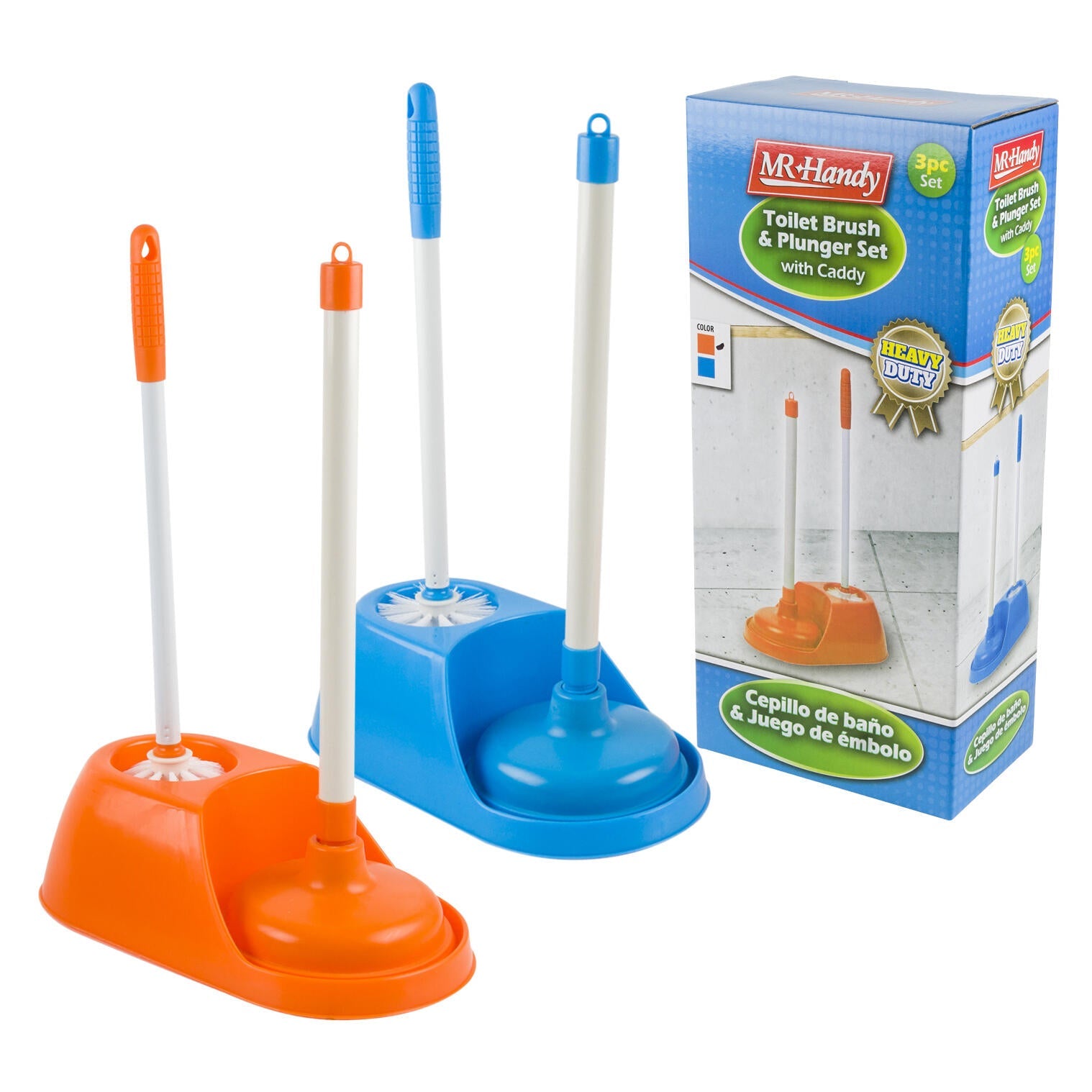 Mr. Handy Toilet Plunger Set 3pc - Assorted (Pieces=10)