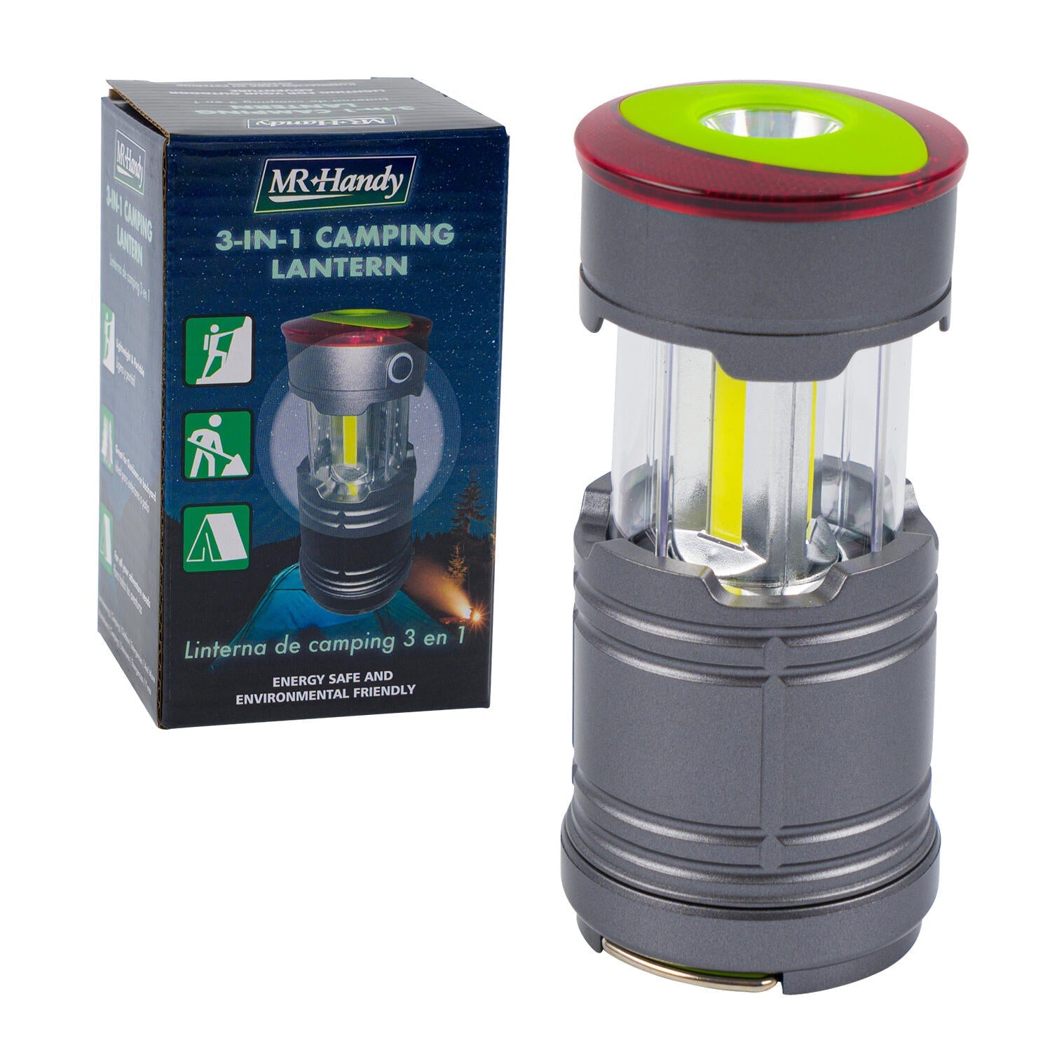 Mr. Handy LED Lantern - 4.3"- Grey (Pieces=48)