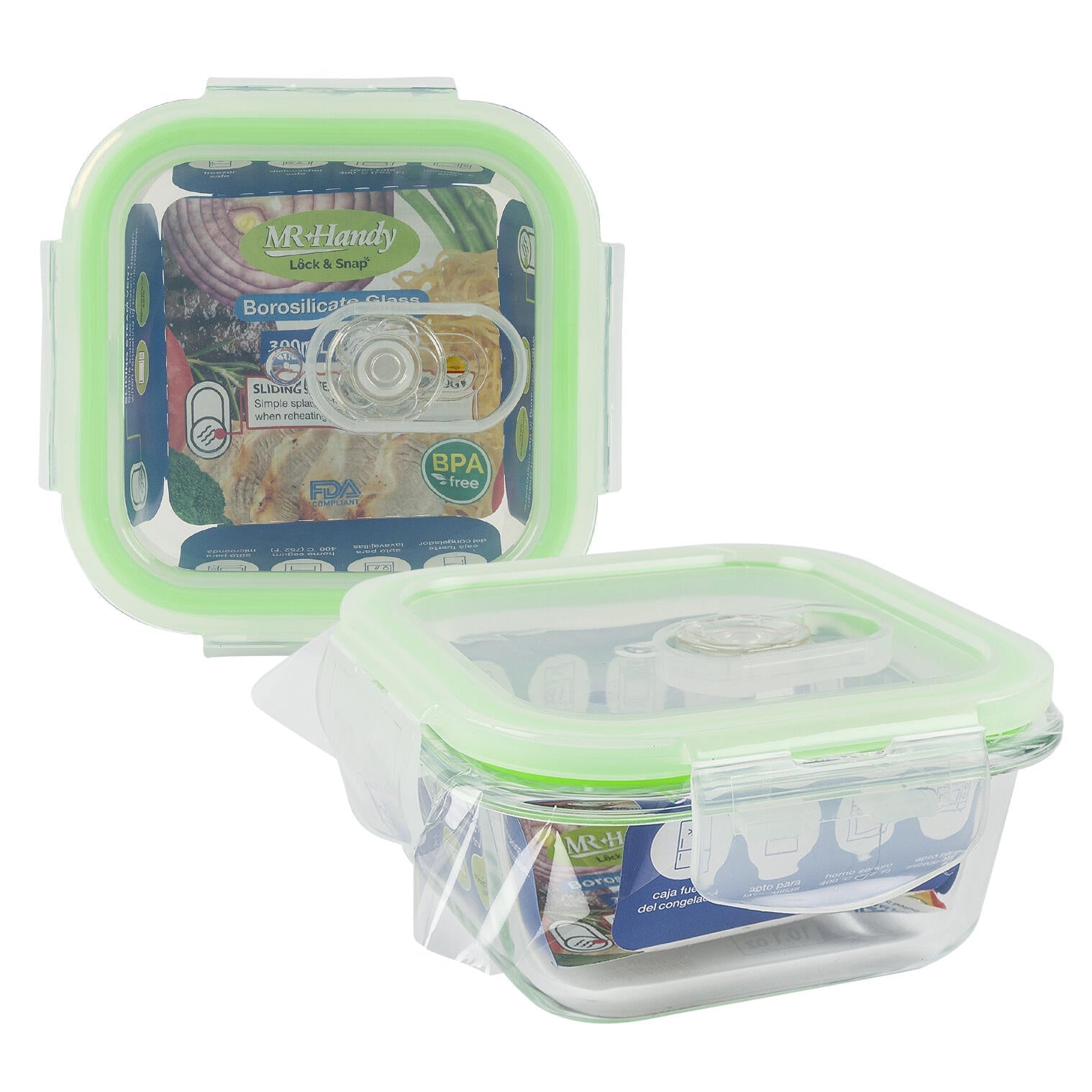 Mr. Handy Square Food Container - 10.14oz (Pieces=48)