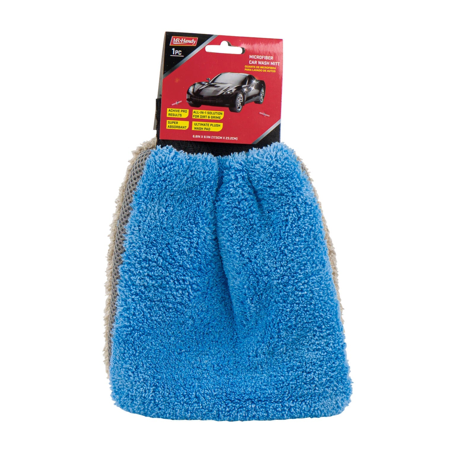 Mr. Handy Microfiber Car Wash Mitt - 9" (Pieces=48)