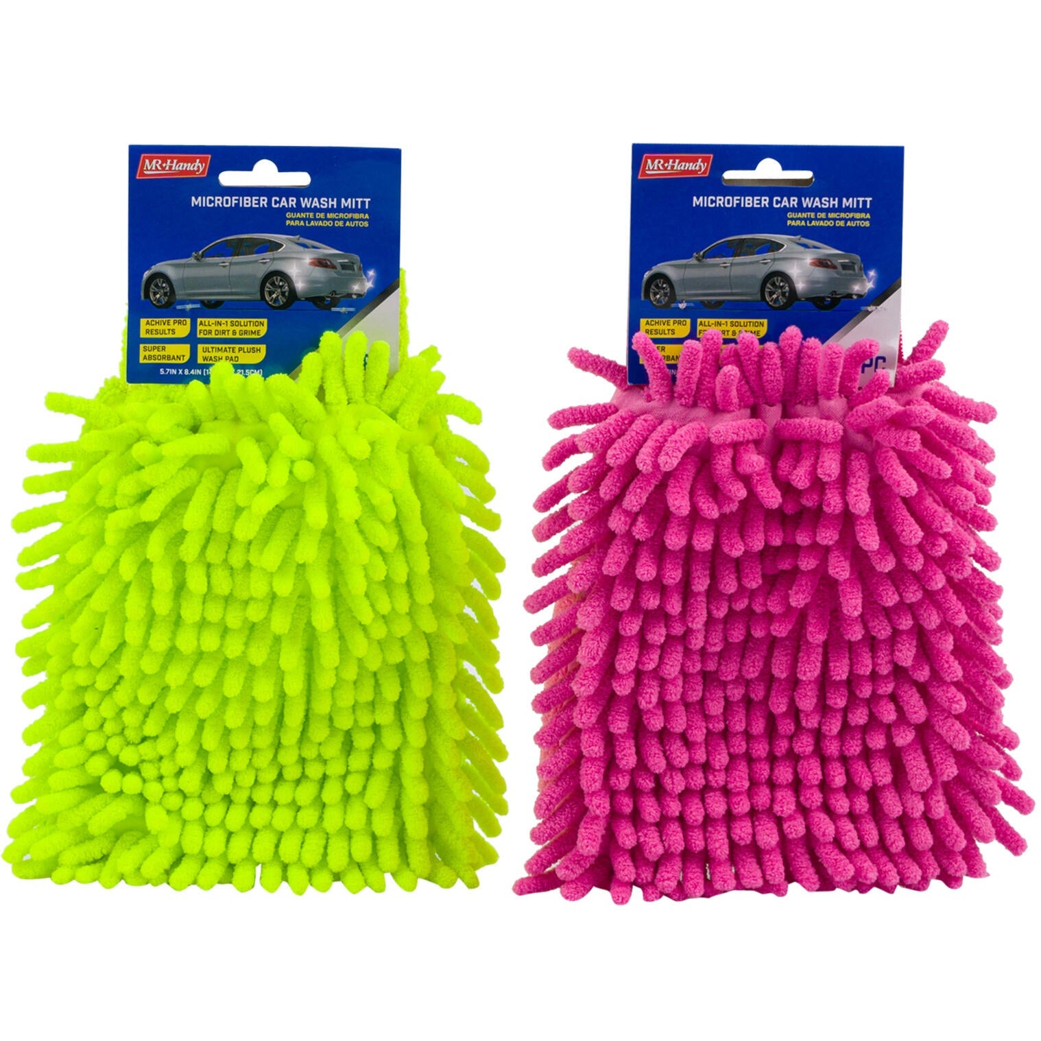 Mr. Handy Car Wash Mitt - 8 - Assorted Colors (Pieces=48) – Mr