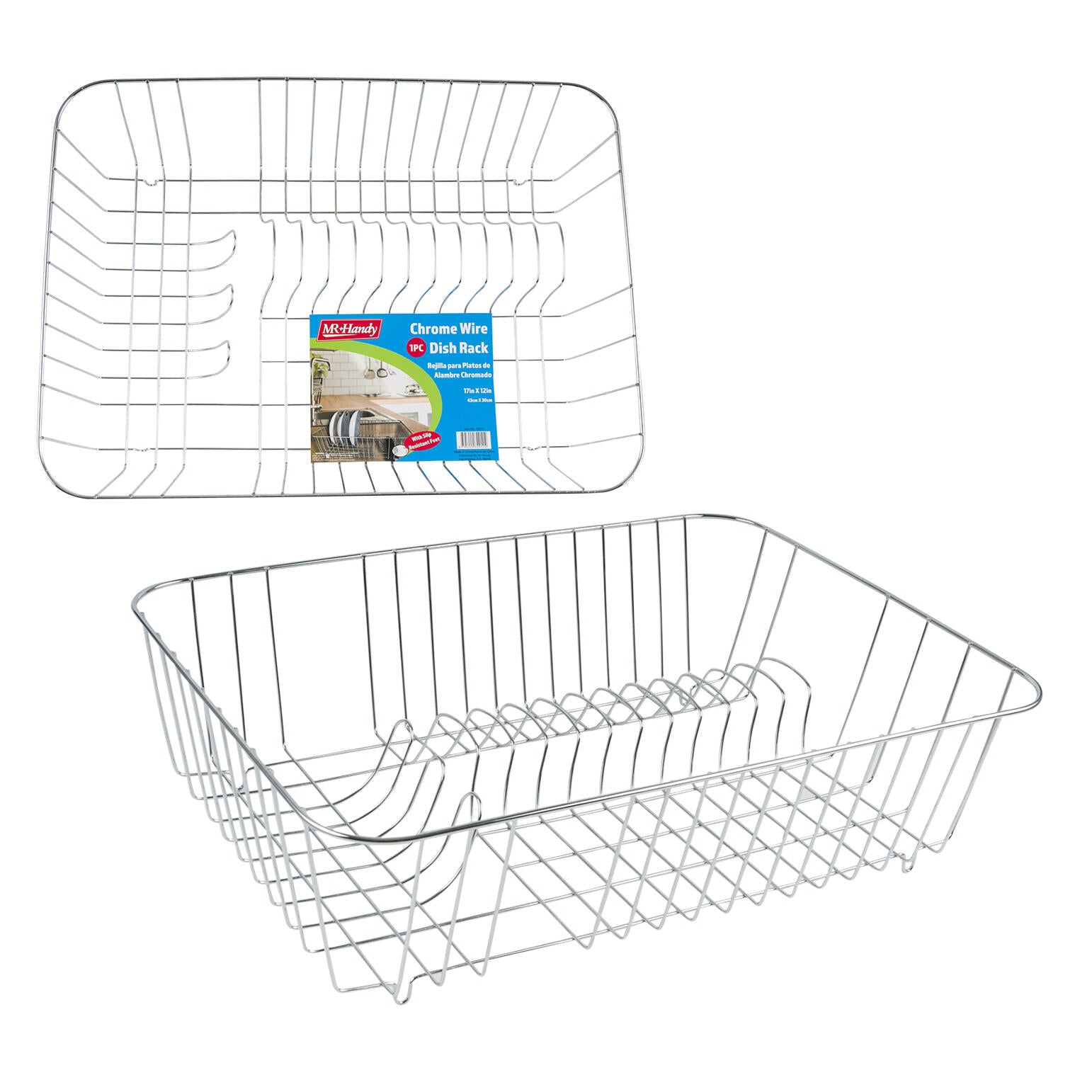 Mr. Handy Chrome Dish Rack - 17" (Pieces=12)