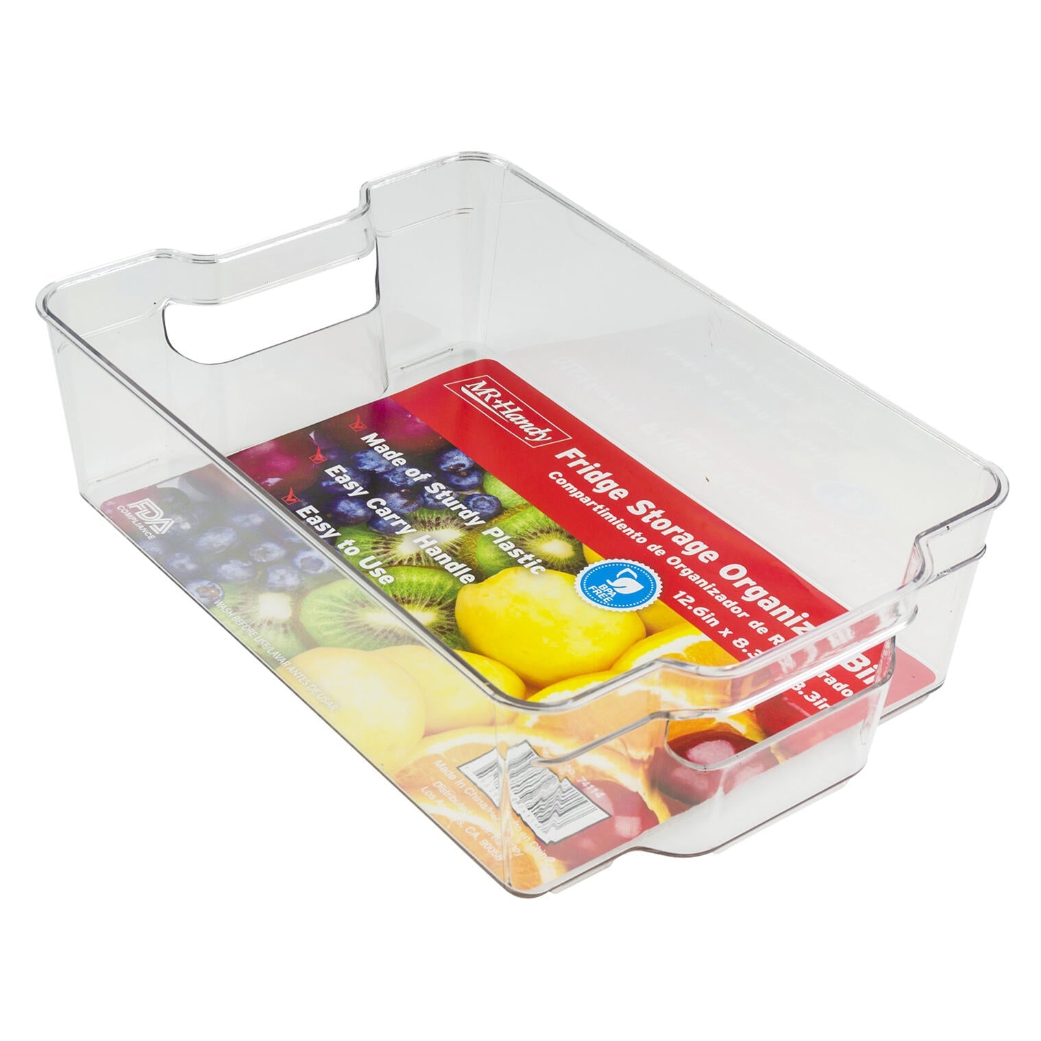 Mr. Handy Plastic Fridge Bin - 12.6" (Pieces=24)