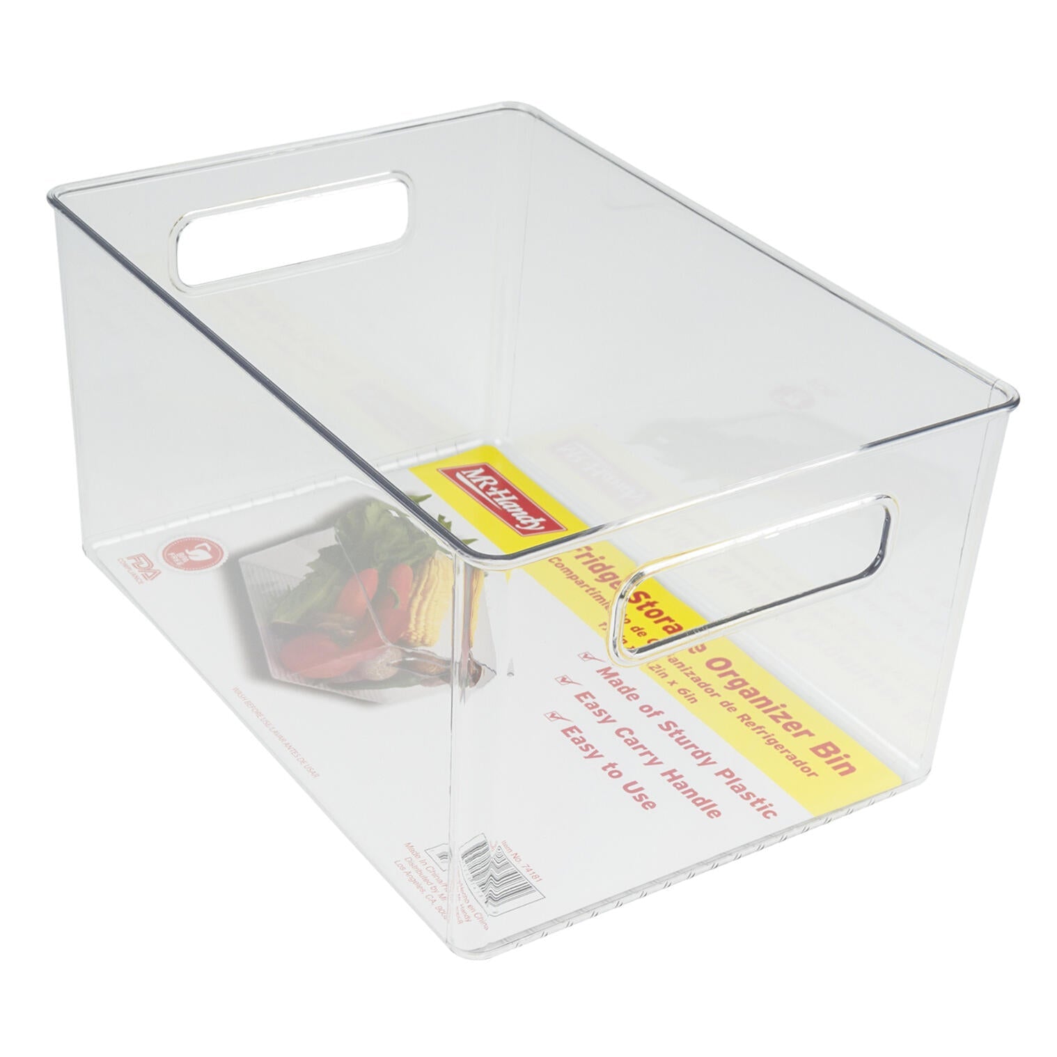 Mr. Handy Plastic Fridge Bin - 11.4" (Pieces=12)