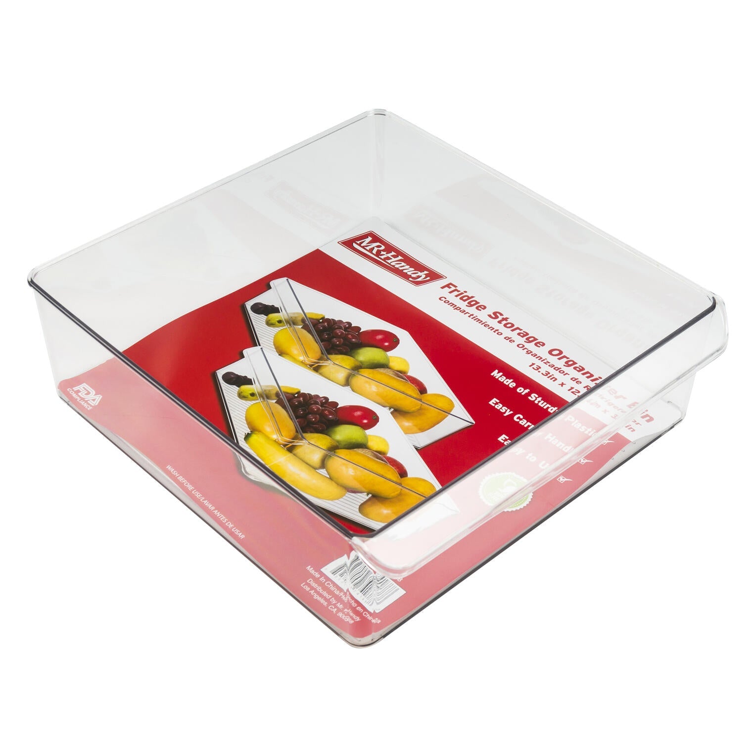 Mr. Handy Plastic Fridge Bin - 13.3" (Pieces=12)