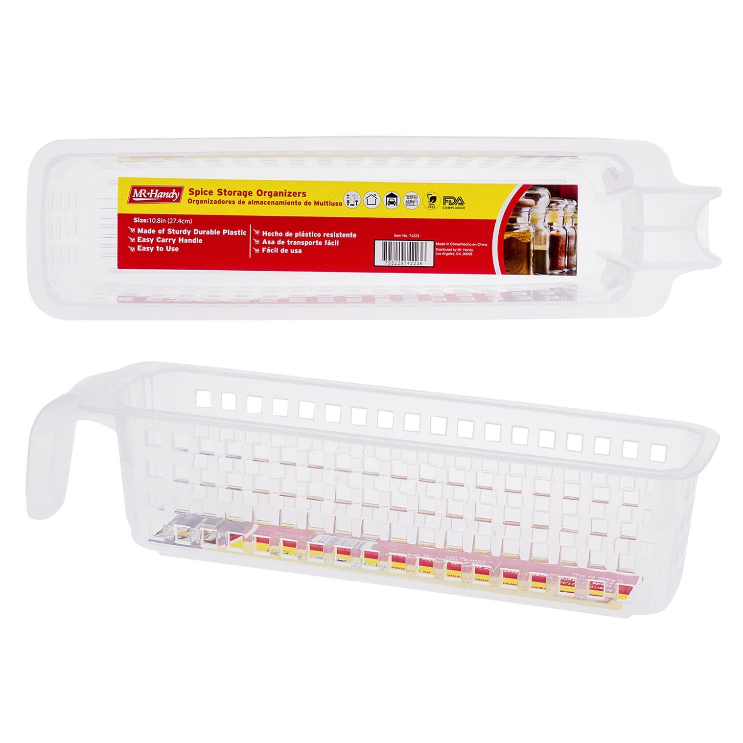 Mr. Handy Plastic Pantry Organizer - 10.8" (Pieces=48)