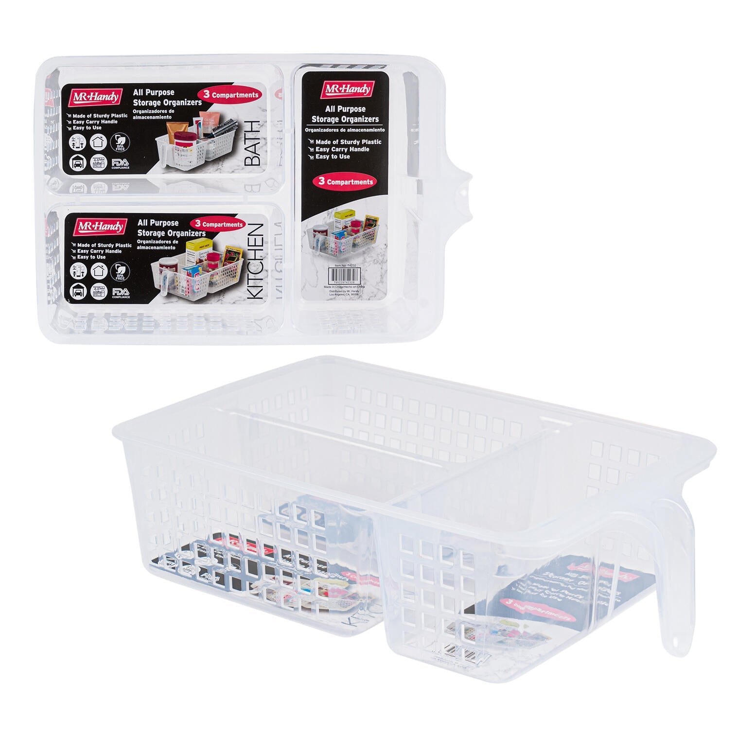 Mr. Handy 3-Section Pantry Organizer - 12.2" (Pieces=24)