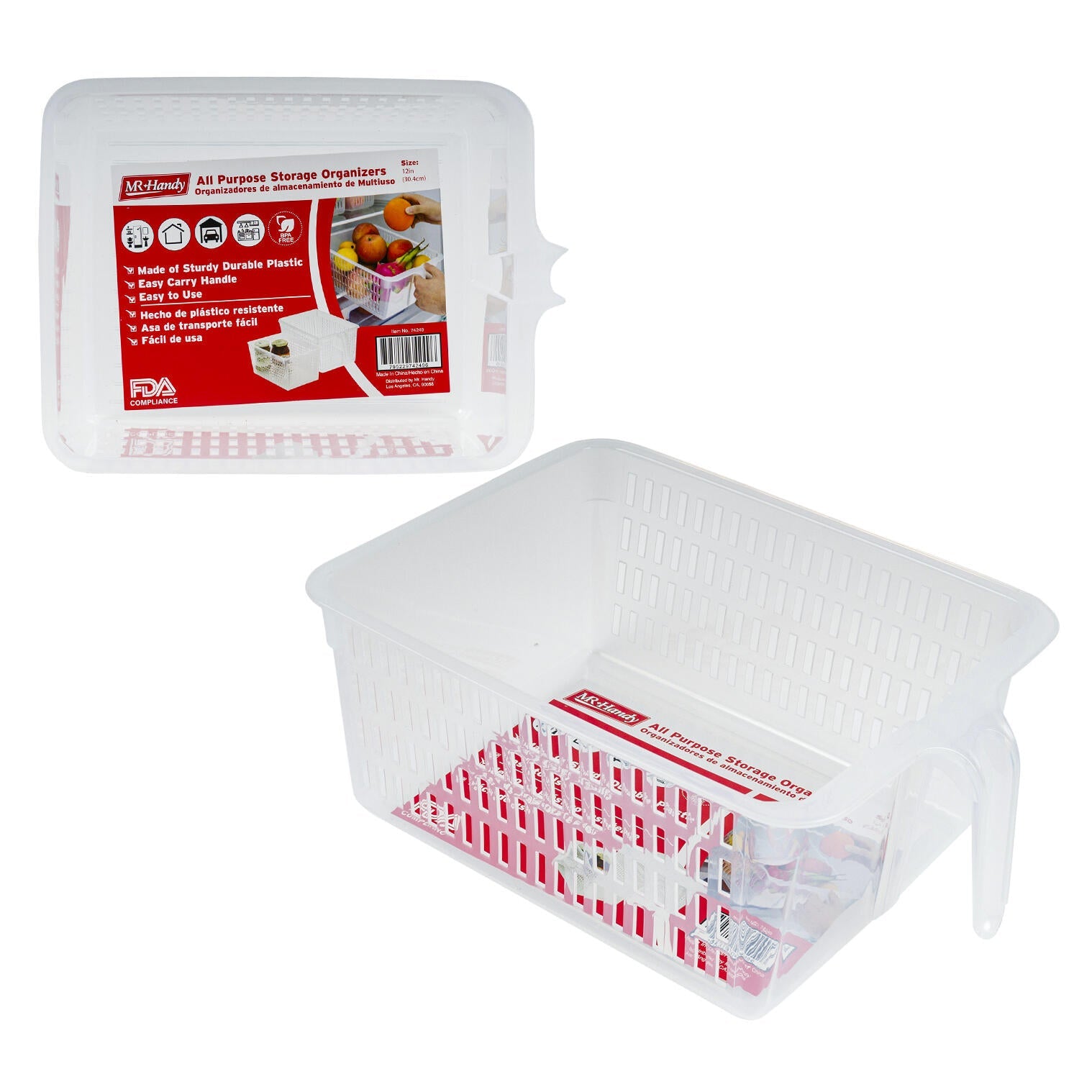 Mr. Handy Square Plastic Pantry Organizer (Pieces=24)