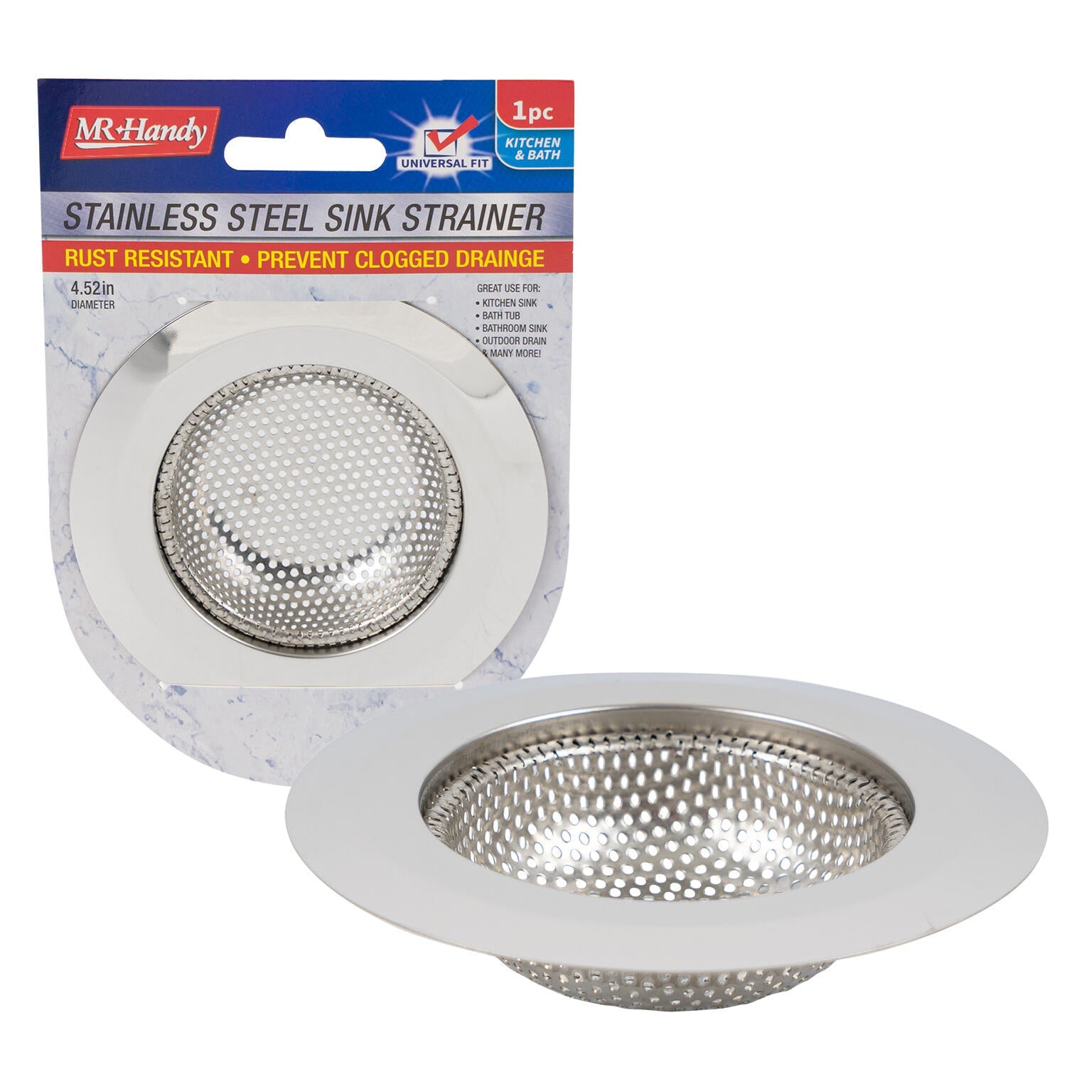 1pc Kitchen Sink Strainer,Stainless Steel Sink Drain Strainer,Food